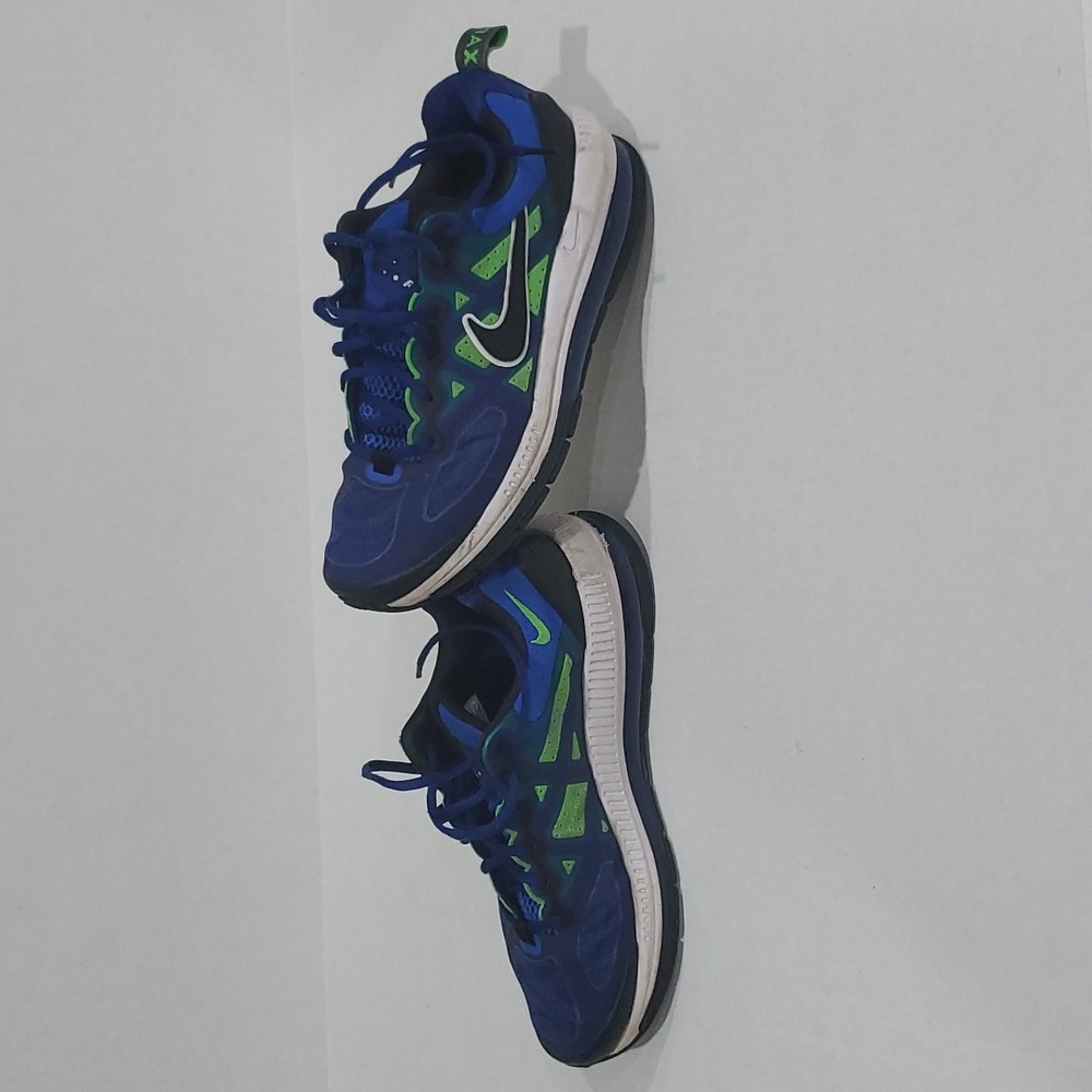 Air Max Men's Genome Dark Royal Blue Green Strike Sneakers Size 8.5 DC9410-400 - Picture 2 of 6